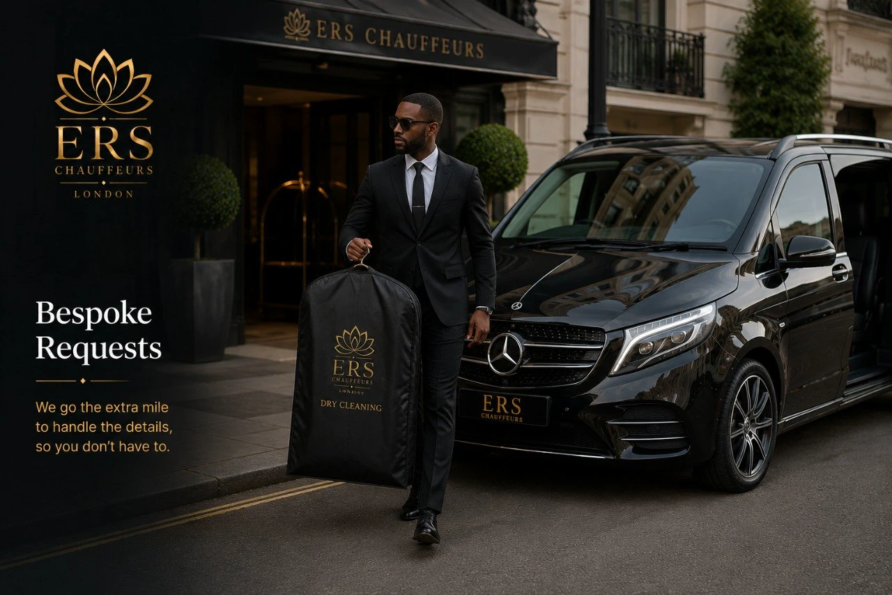 ERS chauffeur providing a bespoke dry-cleaning collection service