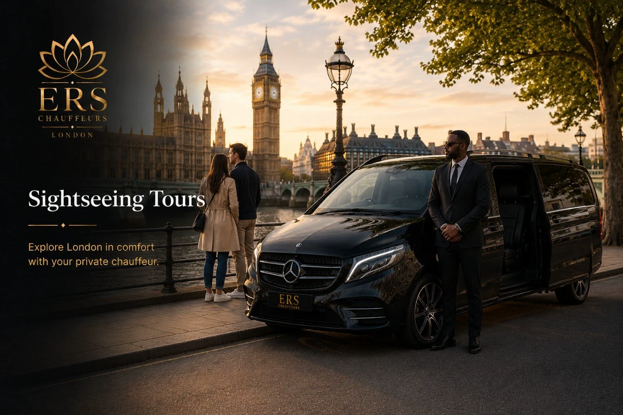 ERS Chauffeurs sightseeing tour beside Westminster and the River Thames